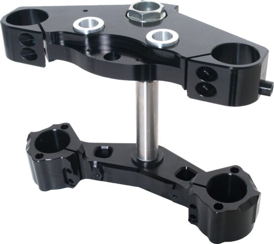Hawg Halters X23 6 Degree Raked Triple Tree Kit Black For 23in Wheel FLT 14-Up - Image 2