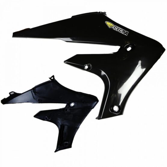 20-24 Yamaha WR250F Powerflow Radiator Shrouds Black - Image 2