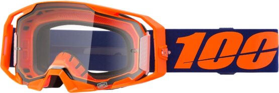 100 Percent Armatic Goggle Neon Orange Clear Lens