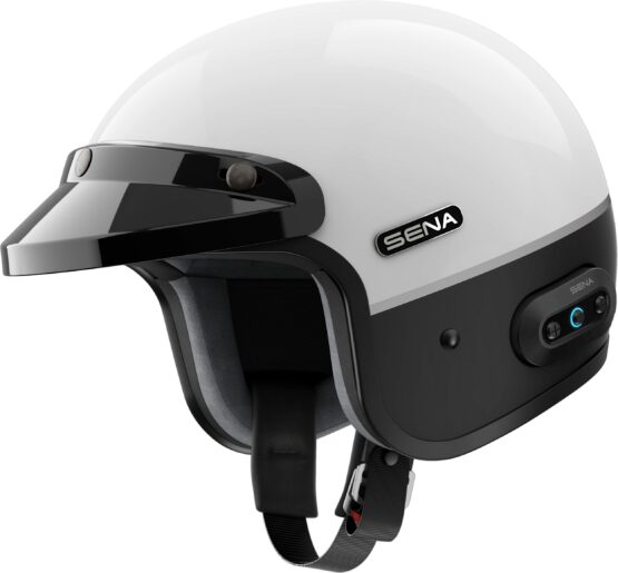 Sena Surge Mesh Open Face Helmet Gloss White Large - Image 3