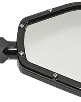 Axia 6 Inch Round Folding Side Mirror Black