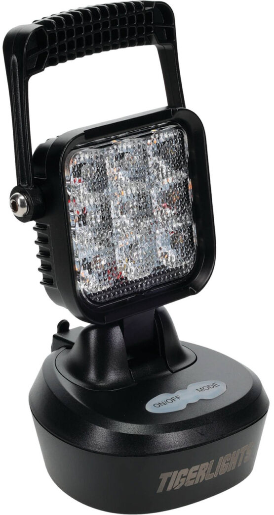 Tiger Lights TL2460 Magnetic LED Work Light Amber Rechargeable