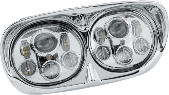 Chrome LED Headlight - Dual 5.75in