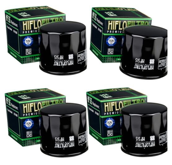 HF515 HIFLOFILTRO Premium Oil Filter For Royal Enfield 650 - 4 Pack