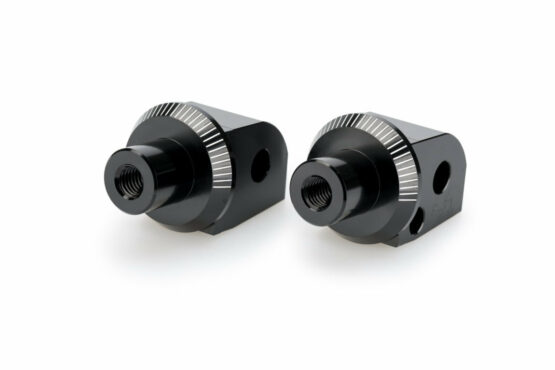 Puig Passenger Footpeg Adapter Black For Suzuki GSX-S1000GT/GSX-R1300 Hayabusa
