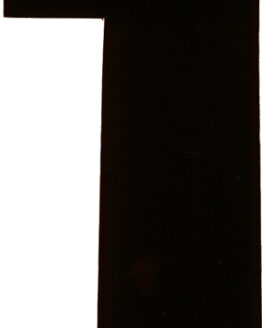 #1 7" Tall Black "Extreme" Stick-On Race Numbers - 3 Pack