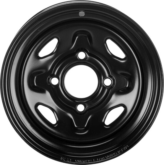Sedona Steel Wheel 12x7 4/110 5+2 Black Front ATV/UTV