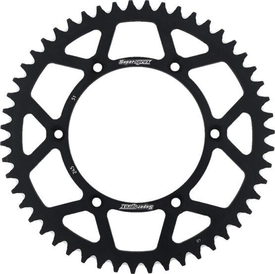 Supersprox 51T Aluminum Rear Sprocket Black Fits Yamaha 520 Chain