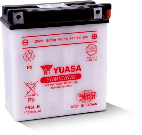 Yuasa YB5L-B Yumicron 12 Volt Motorcycle Battery - Image 2