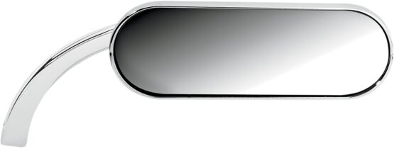 Arlen Ness Mini Oval Mirror Right Chrome 4-1/2"x1-1/2"