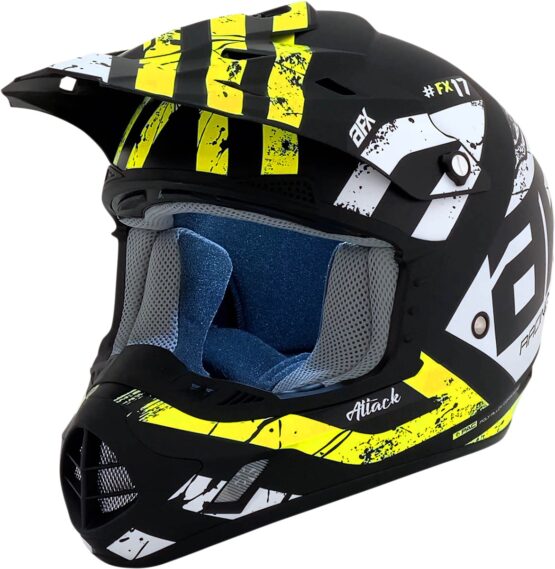AFX FX-17 Attack Helmet Matte Yellow Black Large
