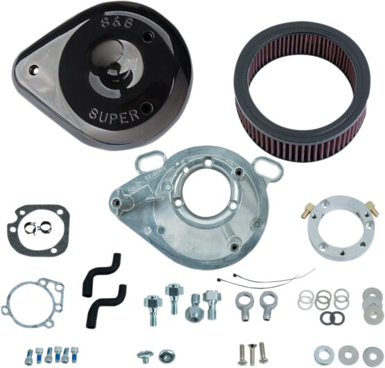 S&S Teardrop Air Cleaner Kit Black 170-0304BSS