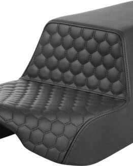 Saddlemen Step-Up Seat Honeycomb Black Stitch FL 2023-2024 Harley FLH/FLT
