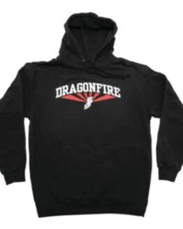 DragonFire AZ Hoodie Black/Red Large Unisex Cotton/Poly Blend
