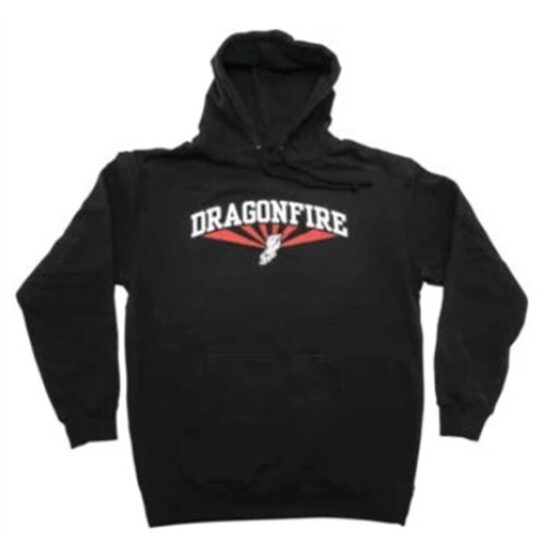 DragonFire AZ Hoodie Black/Red Large Unisex Cotton/Poly Blend