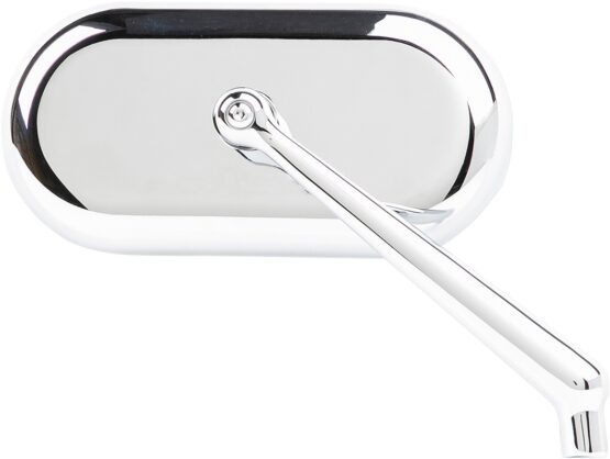 Arlen Ness Forged Oval Chrome Right Side View Mirror