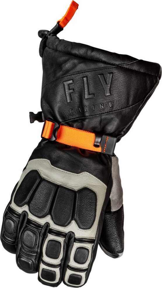 Fly Racing Glacier Gloves Black/Grey/Orange XL