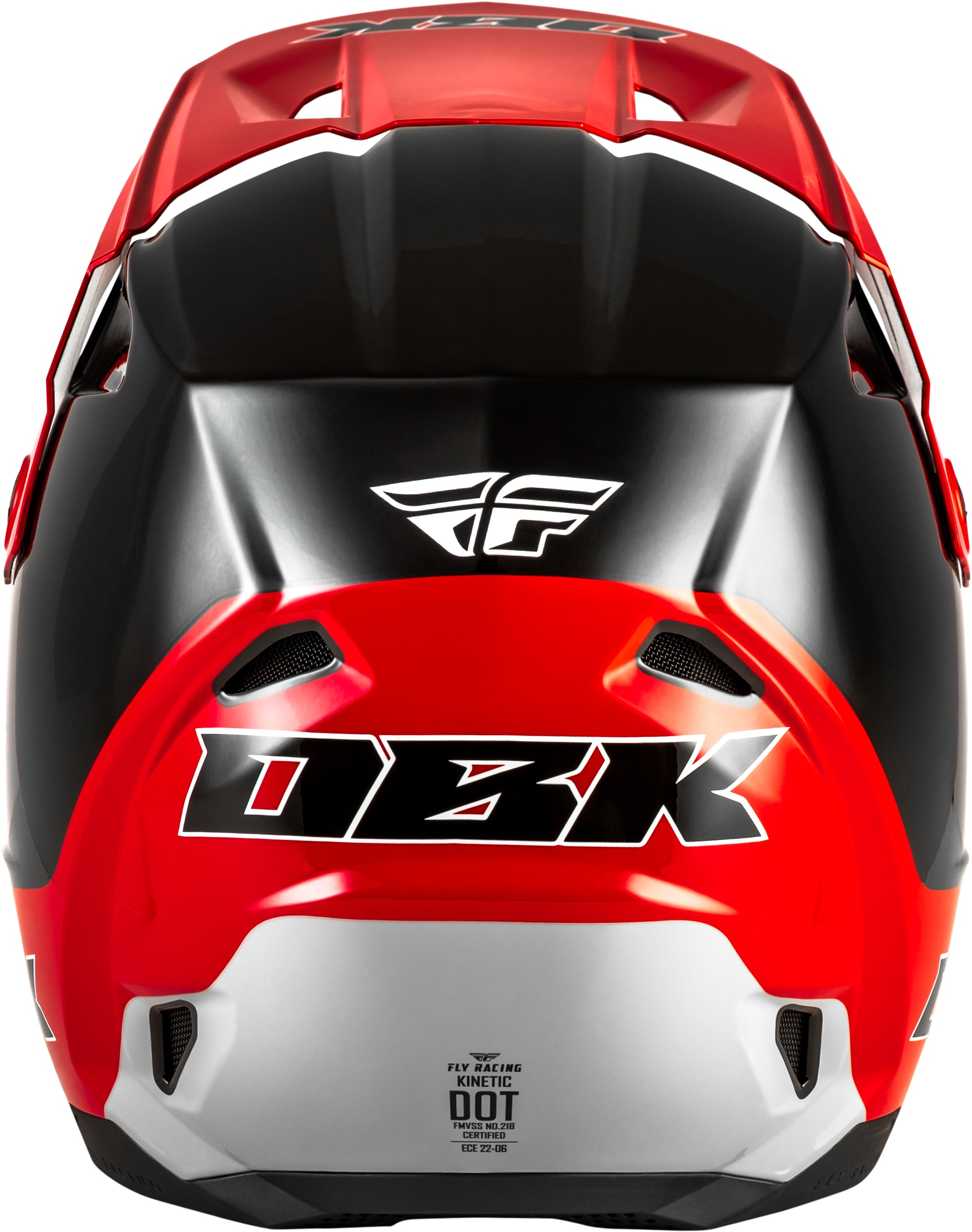Fly Racing Kinetic DBK Helmet Black/Red/Grey Medium - Image 4