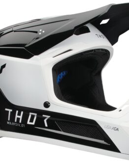 Thor Youth Fleet Storm Helmet - Medium, Gloss Black/White