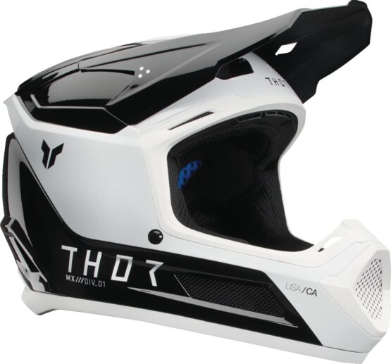 Thor Youth Fleet Storm Helmet - Medium, Gloss Black/White