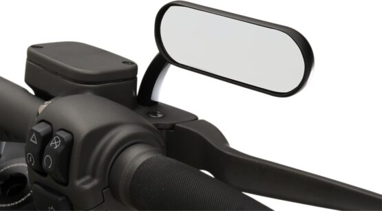 Arlen Ness Mini Oval Mirror Black Right 4-1/2"x1-1/2" - Image 3
