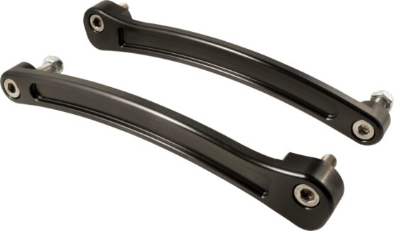 Joker Machine Fender Side Rails Black for Indian Scout Models Pair