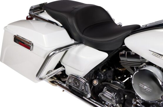 Drag Specialties Freedom Touring Seat Black For Harley FLH/T 97-07 - Image 2