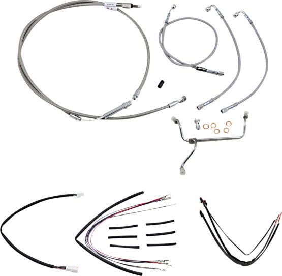 Extended Braided S.S. Control Cable Kit For 18" Gorila Bars - Image 2