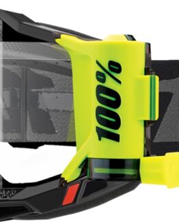 100% Accuri 2 Forecast Roll-Off Goggles Black Clear Lens Adult