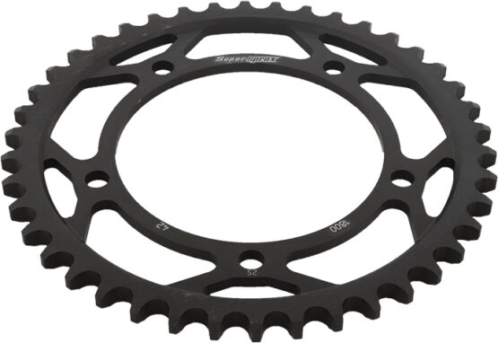 Supersprox Steel Rear Sprocket 42T Black 530 Fits 00-16 Triumph Suzuki - Image 3