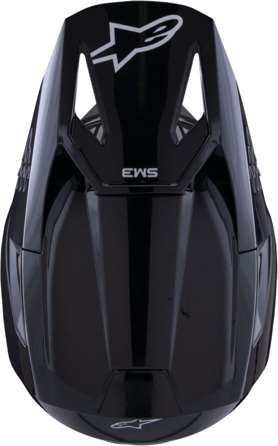 Alpinestars SM3 Solid Helmet Black Gloss Medium - Image 9