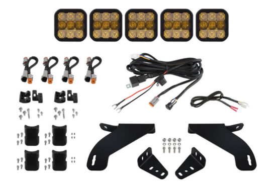 SS5 Grille CrossLink Lightbar Kit Pro White Combo Fits 21-22 Ford F-150 - Image 2