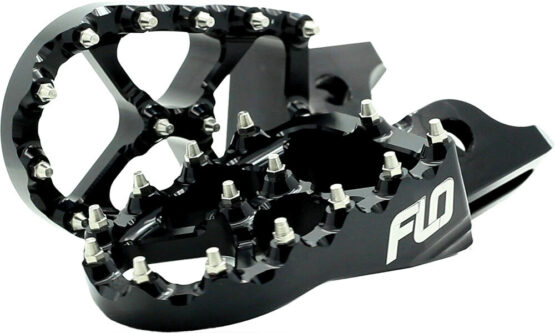 FLO Motorsports Pro Series Foot Pegs Black For Yamaha YZ450F 2023