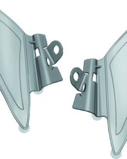 Kuryakyn Saddle Shields Heat Deflectors Smoke For 14-Up Indian Models