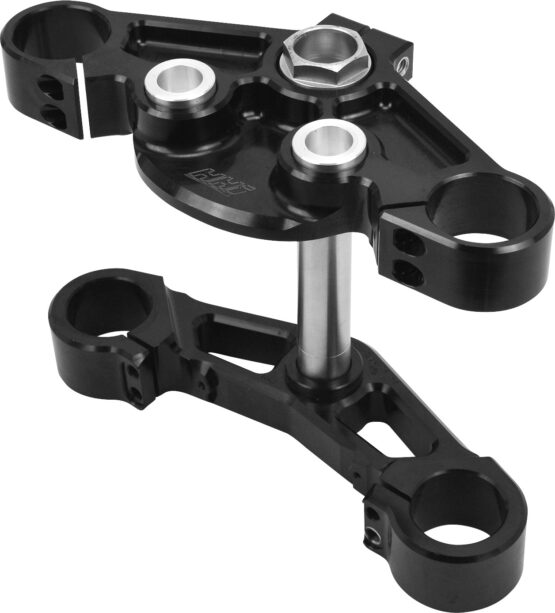 Hawg Halters Dominator Track Style Triple Tree Black 49mm For Harley FL Touring