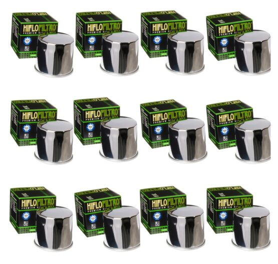 HF138C Oil Filter - Chrome - 12 Pack