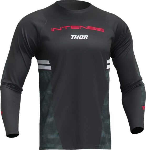 Thor Intense Assist Berm Long-Sleeve Jersey Mens Large Black Camo White
