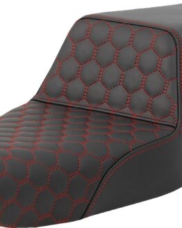 Saddlemen Step-Up Seat Honeycomb Red Stitching 3.3 Gal Sportster '04-'22