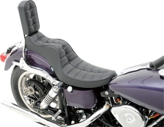 Drag Specialties Mini King and Queen Seat Black For Harley FL/FX 1958-1984 - Image 4