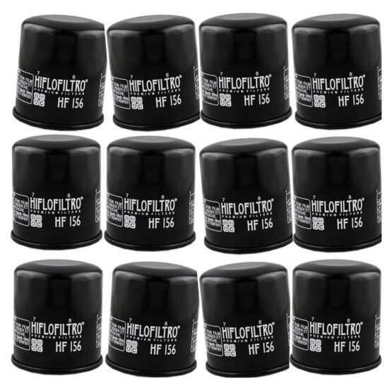 HF156 Oil Filter - Black - 12 Pack