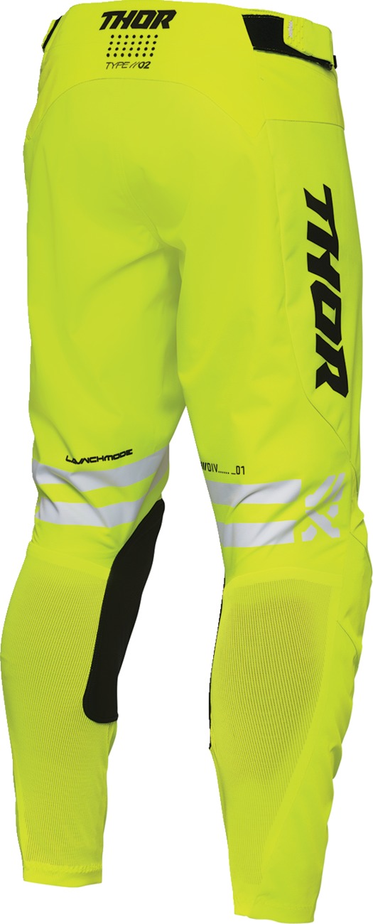 Thor Launchmode Dozer Pants White Acid Black Yellow Men's Size 40 - Image 3