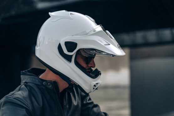 Arai XD-5 Dual Sport Helmet Gloss White XL - Image 4