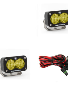 S2 Sport Wide Cornering Pattern Pair LED Work Light - Amber