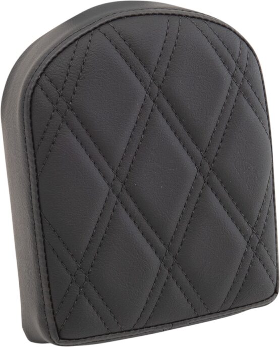 Drag Specialties Backrest Pad Square Sissy Bar Black Double Diamond