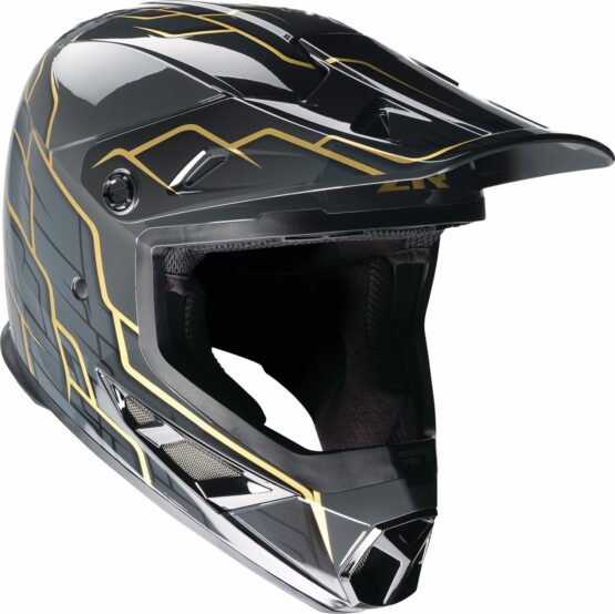 Z1R Rise 2.0 Hyacinth Helmet Gloss Black/Gold - L - Image 2