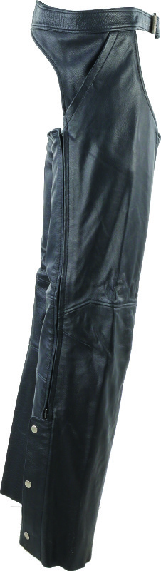 Kuryakyn Plains Leather Chaps Black Large Men's - Image 10