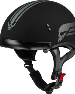 GMAX HH-65 Retribution Helmet Matte Black/Silver 2X-Large
