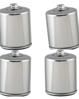 HF171CRC Race Oil Filter Chrome - 4 Pack