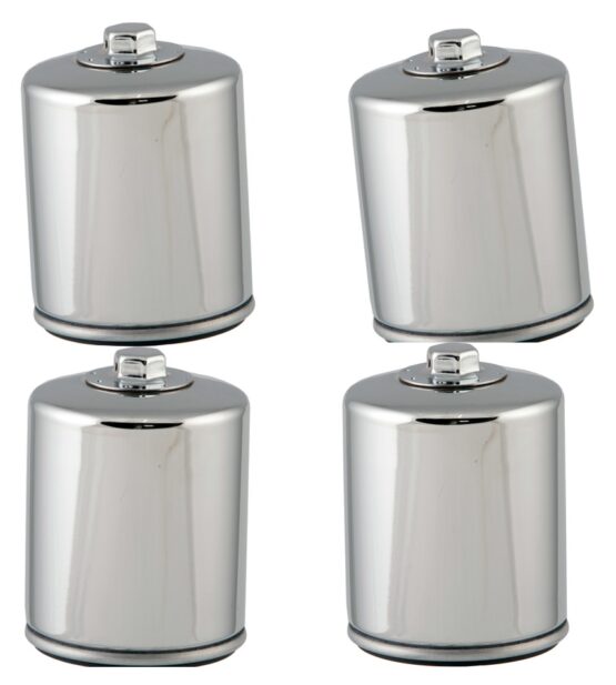 HF171CRC Race Oil Filter Chrome - 4 Pack