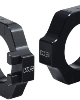 Works Connection Elite Axle Blocks Black Kawasaki Suzuki
